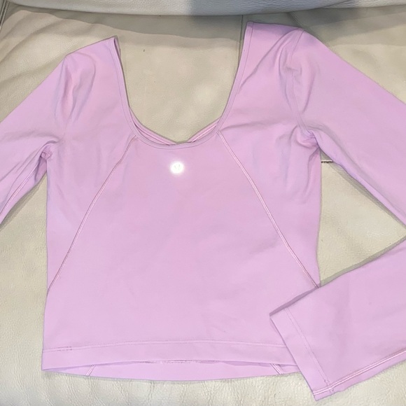 Lululemon Align Long Sleeve Pink. Tag was removed but it’s a size 2. So soft! - Picture 2 of 10